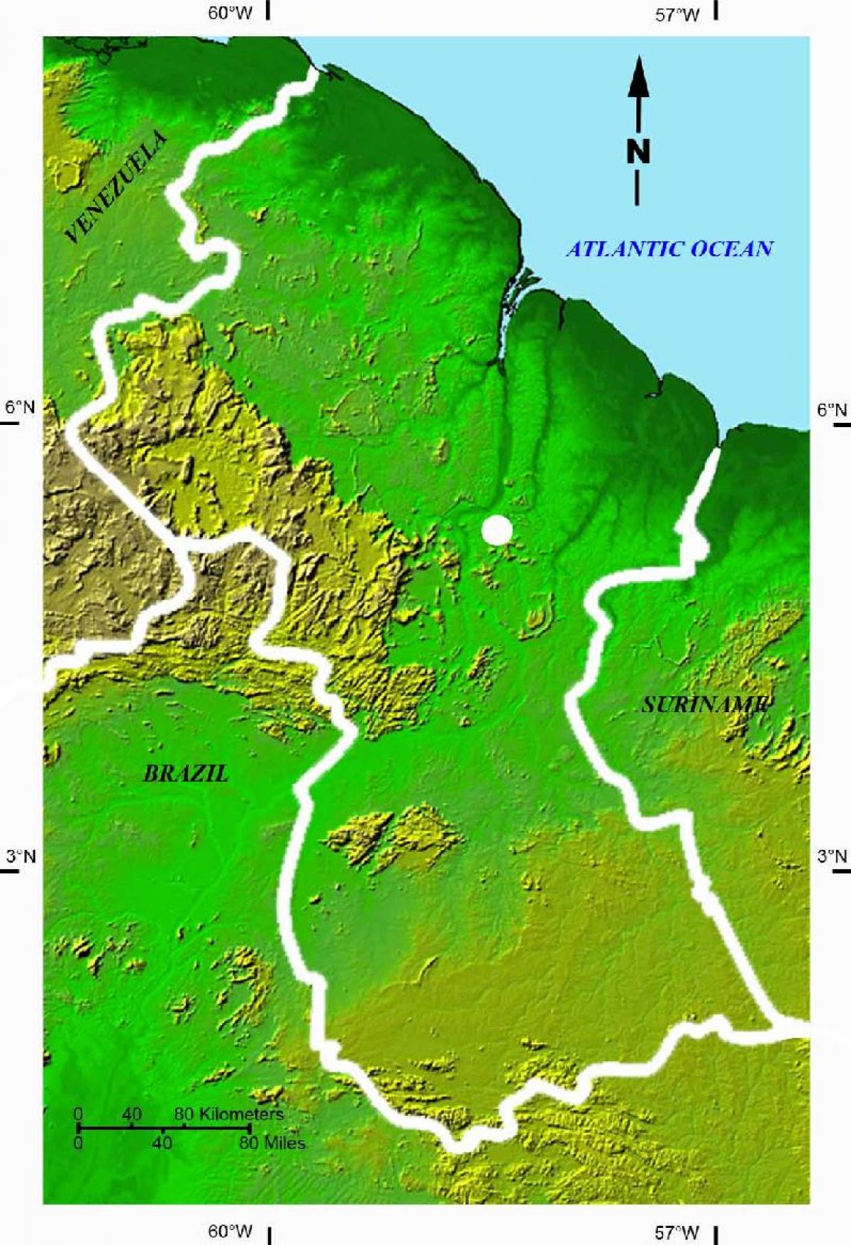 mapa de canals mapa de la Guaiana
