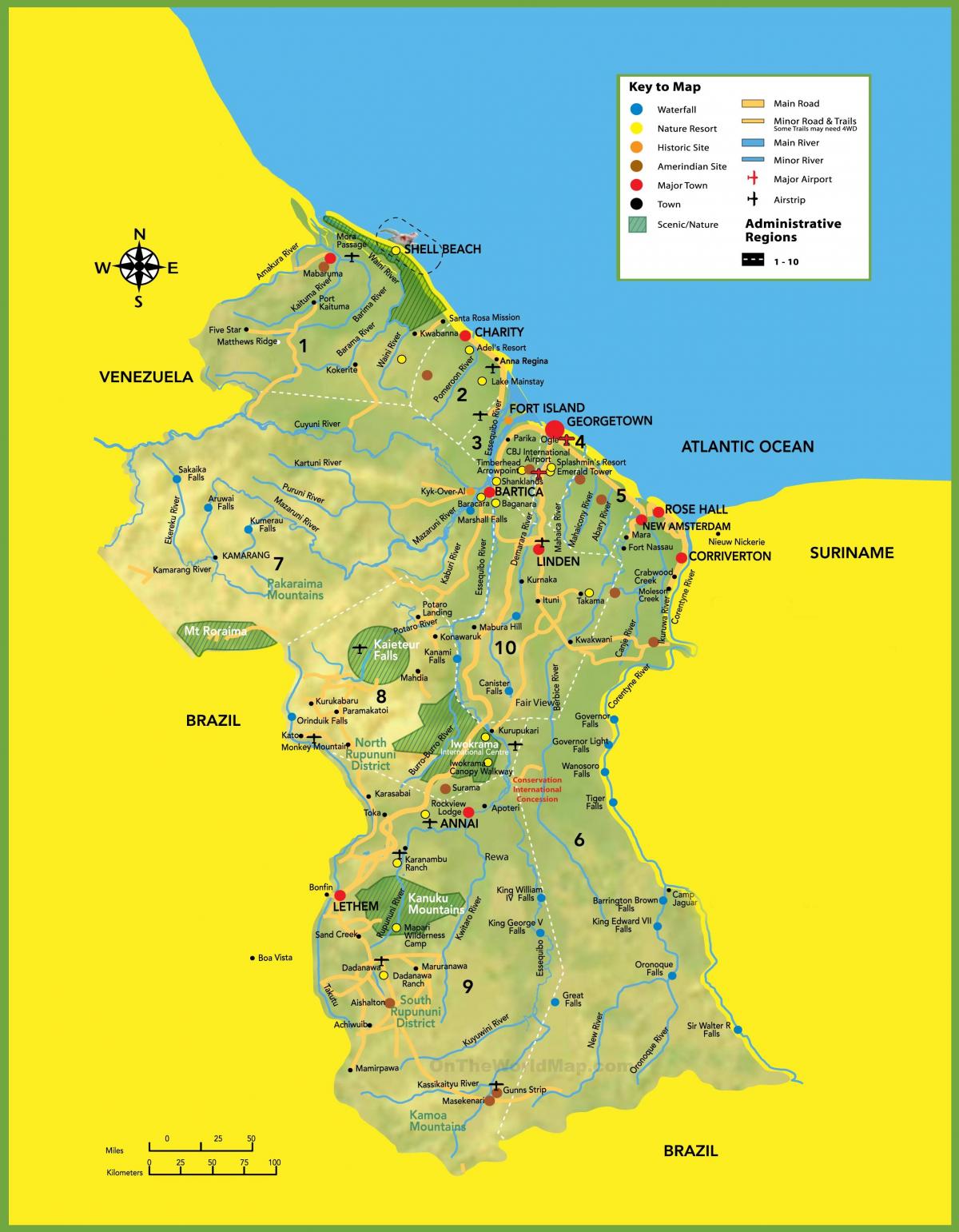 mapa d'imatge de la Guaiana