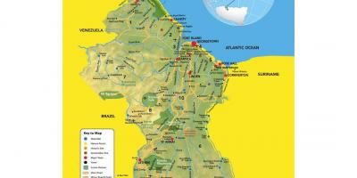 Mapa de la Guaiana mapa de localització